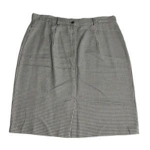 Vintage Jessica Scott Houndstooth Tweed Secretary Office Skirt Size 18 34” Waist